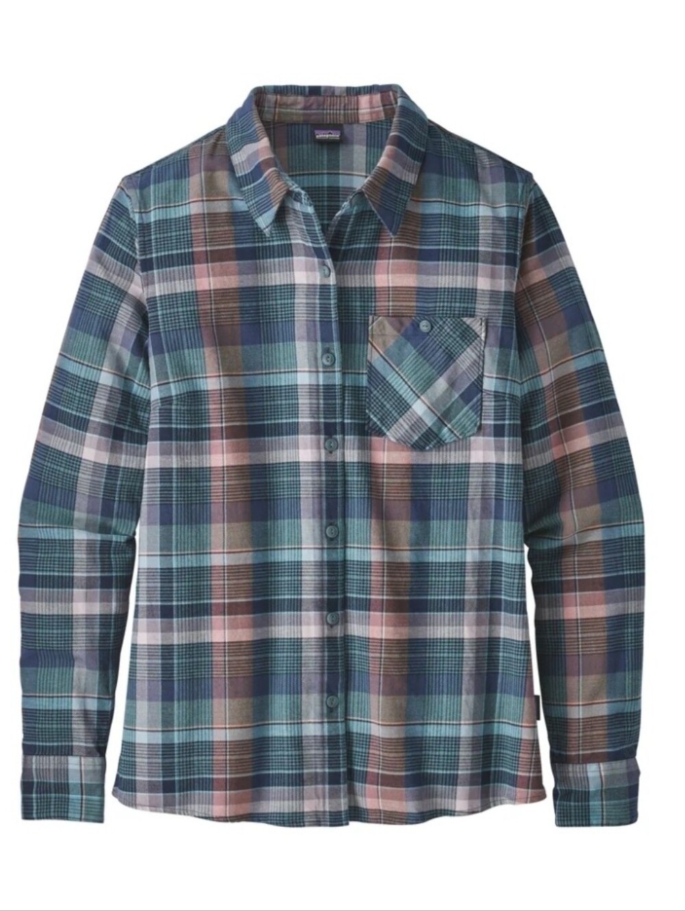 Patagonia Heywood Flannel Shirt Womens 100% Organic Cotton Size 8